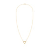 Rosecliff Heart Necklace featuring twelve alternating citrines and diamonds prong set in 14k yellow Gold