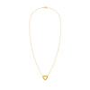 Rosecliff Heart Necklace featuring twelve faceted round cut citrines prong set in 14k yellow Gold