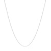 Saffron 14k white gold rolo chain necklace