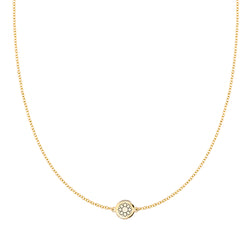 Solidarity Disc Necklace in 14k Gold