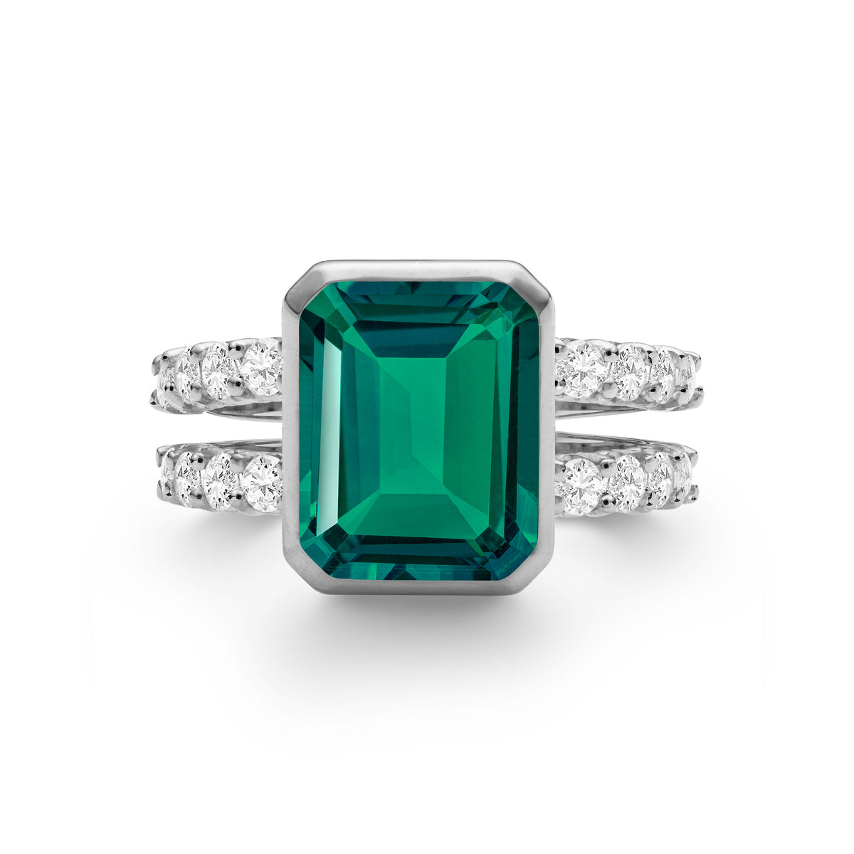 5 Carat Emerald Cut Diamond Ring – Wachler Diamonds