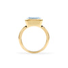 Warren Horizontal Aquamarine Ring in 14k Gold (March)