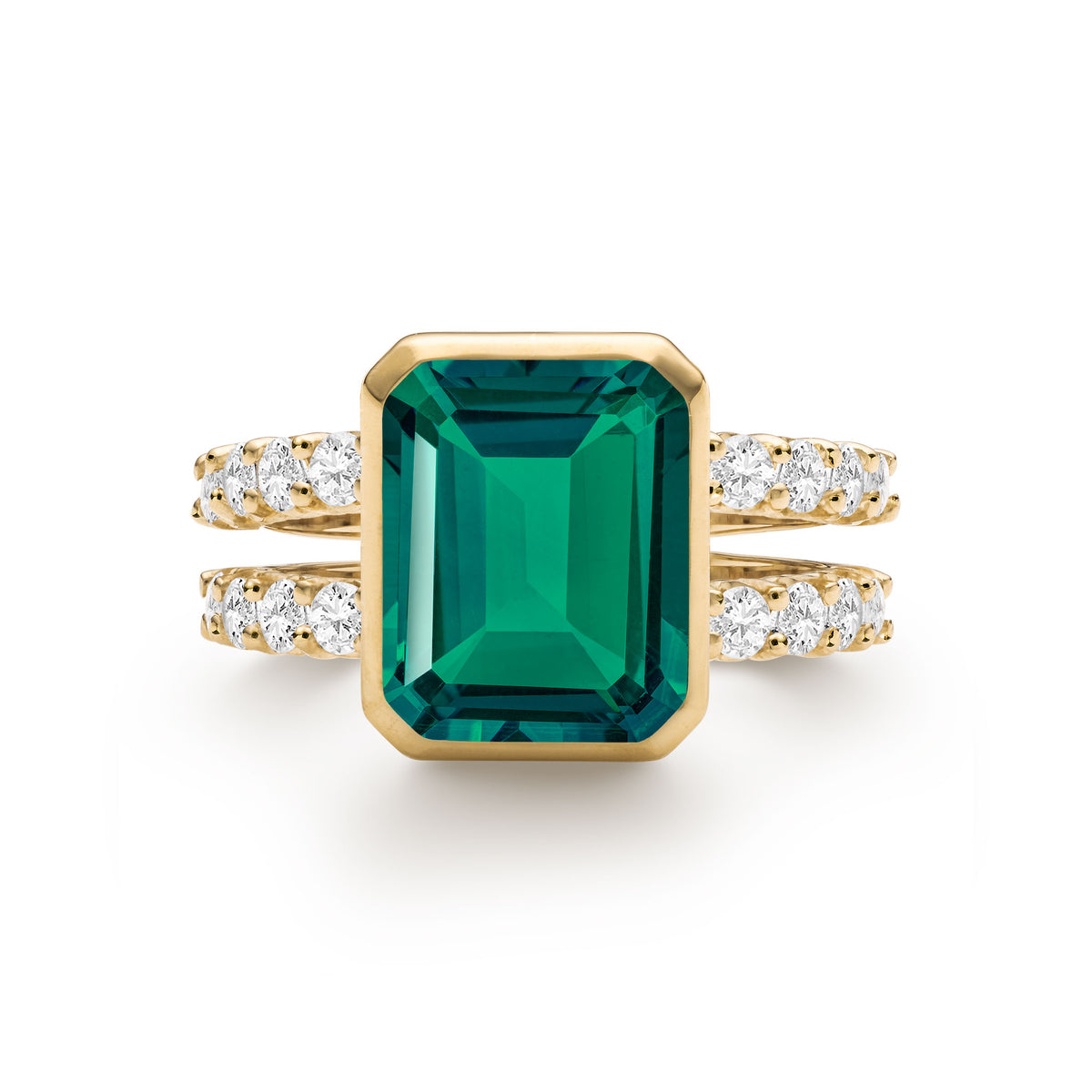 Diamond emerald rings Clearance