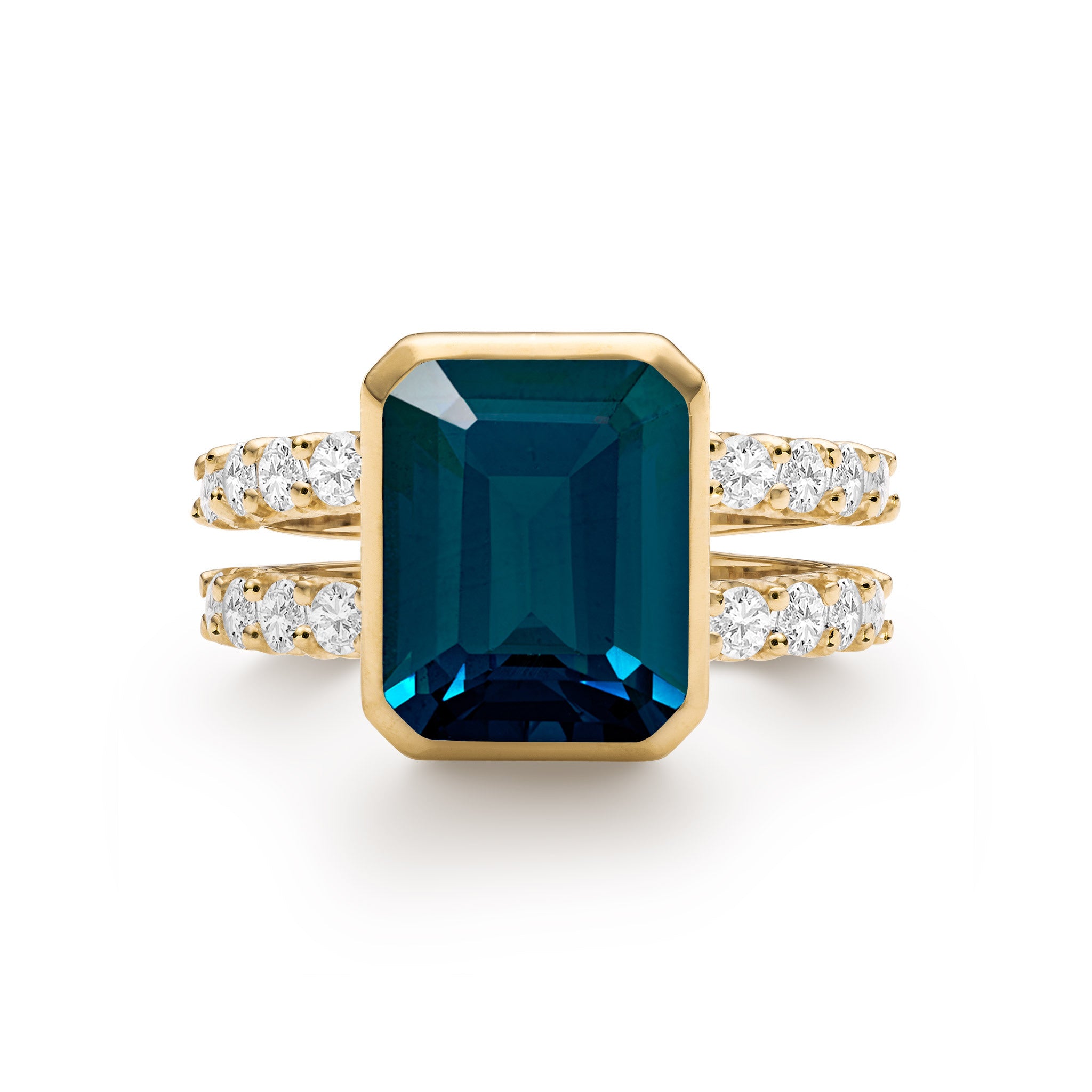 Yellow topaz ring 14k online