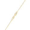 14k yellow gold 1.17 mm cable chain with a lobster claw clasp.
