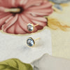 Grand Aquamarine Stud Earrings in 14k Gold (March)