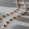 Newport Garnet Necklace in 14k Gold (January)