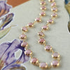 Newport Grand Pink Opal Necklace in 14k Gold (October)