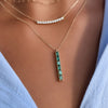 Providence 6 Emerald Pendant in 14k Gold (May)
