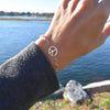 Hope Large Peace Sign Newport Bracelet in 14k Gold