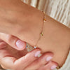 Petite 7 Birthstone Bracelet in 14k Gold