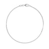 Mia 14k white gold rolo chain bracelet