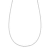 Mia 14k white gold rolo chain necklace
