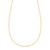Mia 14k yellow gold rolo chain necklace - front view